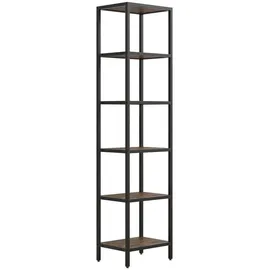 VCM Standvitrine Vinali 40 x 30 x 165 cm Schwarz