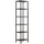 VCM Standvitrine Vinali 40 x 30 x 165 cm Schwarz