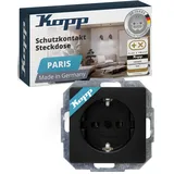 Kopp Steckdoseneinsatz Paris Schwarz 1 St.