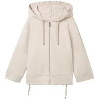 Tom Tailor Sweatjacke mit Kapuze, Beige, L