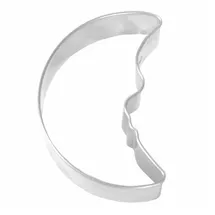 RBV Birkmann Birkmann 1010689910 Ausstechform Mond mit Gesicht, Kunststoff, Grau, 5 x 3 x 2 cm