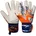 griffige Torwarthandschuhe Kinder Jugendliche Fußballhandschuhe geeignet für alle Wetterbedingungen und Spielfeldoberflächen orange-blau 5