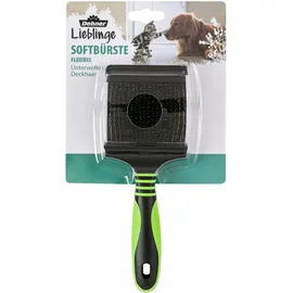 Dehner Flexible Softbürste Hunde- und Katzenfellpflege Blau