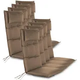 ASPERO Sitzkissen 8 x 40 x 5 cm grau 8-tlg.
