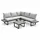 Greemotion Pisa Set 4-tlg. Grau/Schwarz