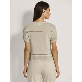 Madeleine Longpullover mit Glanz-Effekt Kiesel 48