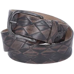 b.belt Gürtel Leder (grau taupe grau taupe)   Braun Herren 