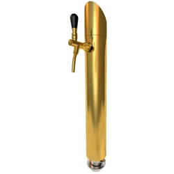 Schanksäule / Zapfsäule Modell Tower, TIN-goldfarben (kratzfeste Goldoptik), 1-leitig