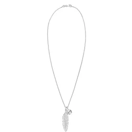 Elli Halskette Feder Boho Kristall 925 Sterling Silber