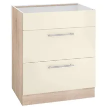WIHO KÜCHEN Kochfeldumbauschrank Flexi2 60 x 57 x 82 cm Beige