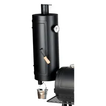 Joe ́s Barbeque Räucher- und Warmhalteaufsatz 16 Zoll Stahl schwarz