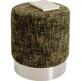 Kare Hocker Berry High Polyester 39 x 47 x 39 cm Silber/Grün