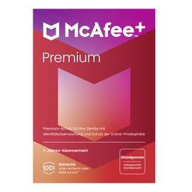 McAfee Premium - Individual Jahreslizenz, 1 Lizenz Windows, Mac, Android, iOS Antivirus