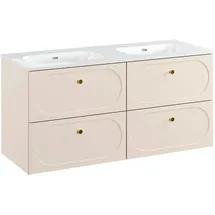petits-meubles Doppelwaschtisch 120,4 x 57 x 46 cm Beige