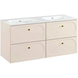 petits-meubles Doppelwaschtisch 120,4 x 57 x 46 cm Beige