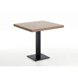 Niehoff Bistrotisch 80 x 77 x 80 cm braun/schwarz