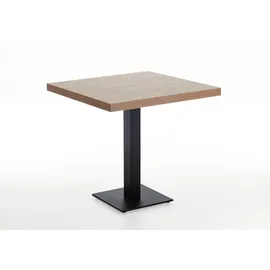 Niehoff Bistrotisch 80 x 77 x 80 cm braun/schwarz