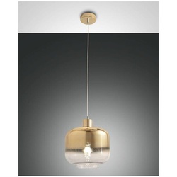 Fabas Luce Cathy Pendelleuchte E27 1X60W Metall und geblasenes Glas Farbverlauf chrom