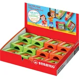 Stabilo Spitzer woody 3 in 1 für extradicke Stifte rot/grün