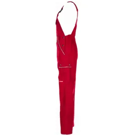 Planam Canvas 320 Latzhose Rot/Rot, Größe 60