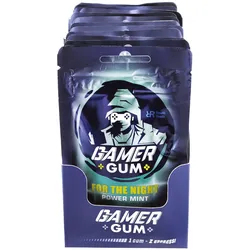 Gamer Gum For the Night Power Mint 24 g, 12er Pack