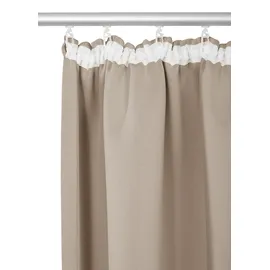 OTTO home Vorhang OTTO HOME "SOLA" Gr. 3, grau (taupe), B:130cm H:225cm, Polyester, Polyester, Gardinen, Breite:130 cm, 1 Schal, einfarbig, Verdunkelung