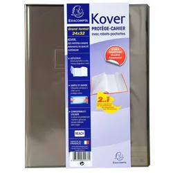 Exacompta 32431E 60x Buchhülle 24x32cm PVC - Farben sortiert