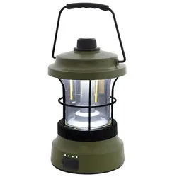 Eurotrail Retro Tischlampe - Wiederaufladbar oliv