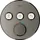 Grohe Grohtherm SmartControl Duschthermostat rund für 3 Verbraucher Messing 29121AL0