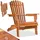 CASARIA Liegestuhl Adirondack 200 x 70 x 90 cm Beige/Braun