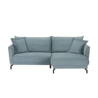 bobb Ecksofa Yolanda ¦ blau ¦ Maße (cm): B: 257 H: 94 T: 174