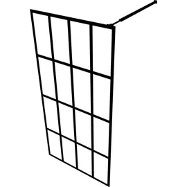 vidaXL Duschwand für Walk-in Dusche Klares Sicherheitsglas 80x195 cm