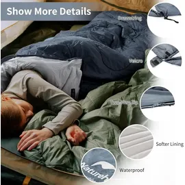 luxuskollektion Deckenschlafsack 3 Jahreszeit Wasserdicht