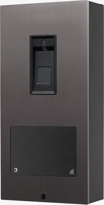 DoorBird A1122 Aufputz IP Zutrittskontrollsystem Fingerprint 50 Titan-Optik als PVD Beschichtung, Edelstahl, gebürstet