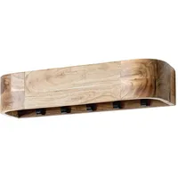Haku-Möbel HAKU Möbel Wandgarderobe 54968 akazie Holz 5 Haken