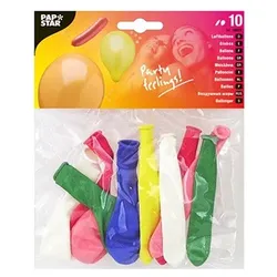 Papstar 150 Luftballons farbig sortiert verschiedene Formen