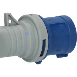 Brennenstuhl Camping CEE-Verlängerungskabel mit CEE-Stecker und Winkelkupplung inkl. Schutzkontakt-Kombisteckdose mit LED Spannungsanzeige (10m, orange
