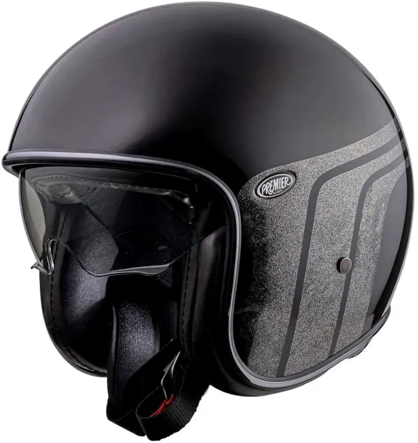 Premier Vintage BTR 9, casque ouvert - Noir/Gris - XS