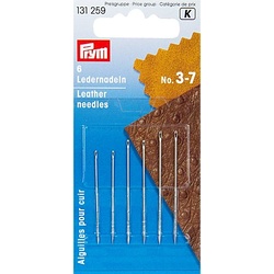 Prym Ledernadeln, Stärke: 0,70–0,90 mm, Länge: 36–43 mm, Inhalt: 6 Stück