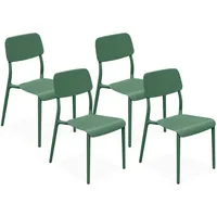 Konsimo® Gartenstuhl, Grün, Kunststoff, 47.5x84x55.5 cm, Gartenmöbel, Gartenstühle, Gartenstühle