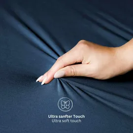 sch√ñner wohnen-kollektion Spannbettlaken Mischgewebe 200 x 200 cm Blau 1 St.