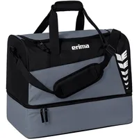 Erima Six Wings Sporttasche mit Bodenfach, slate Grey/schwarz, S