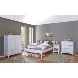 Interlink Inter Link Massivholzbett Chilly 140 x 200 cm Lack Weiß