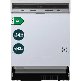 Homex DWSI601442A Geschirrspüler (teilintegrierbar, 598 mm, Silber)