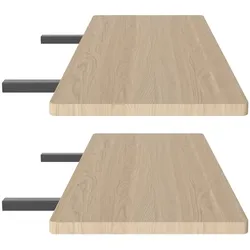 Bolia - Graceful Esstisch Einsatzplatte, 30 mm Stärke, weißpigmentierte Eiche geölt (2er-Set)