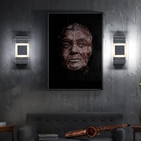 ETC Shop Wandleuchte Badezimmer Badezimmerleuchte Wand Wandlampe Flur Glas