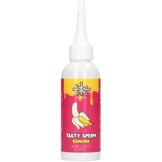 Cum Face Tasty Sperm Liquid mit Bananengeschmack 80 ml - Weiss