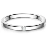 Glanzstücke München Ring aus Sterling Silber mit Zirkonia in Silber | Gr. 60