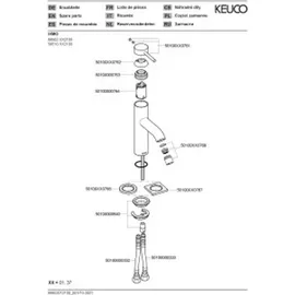 Keuco IXMO Einhandmischer Verchromt