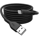 Digitus Lightning Silikon Anschlusskabel, USB-A - Lightning 0,5m, Schwarz